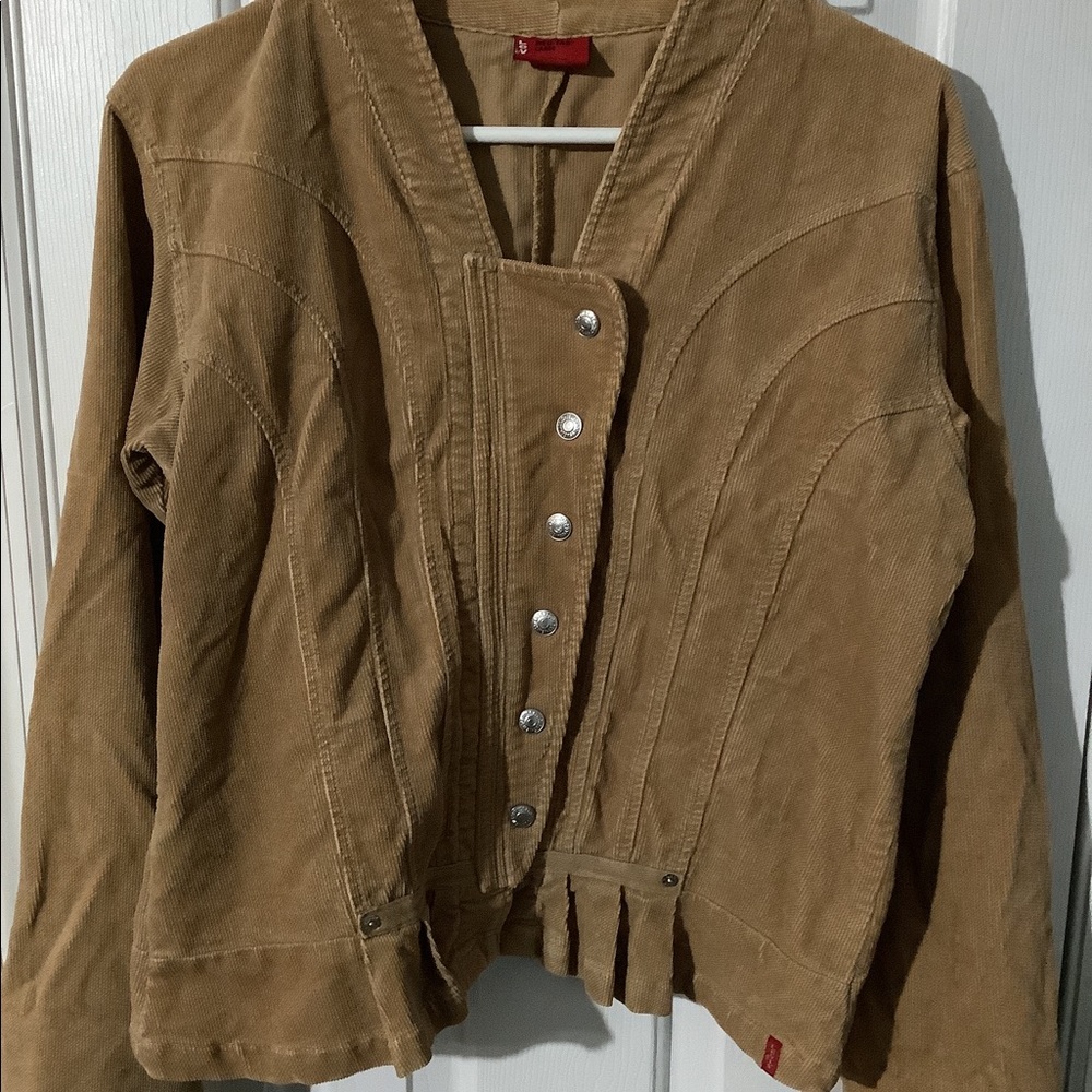 LEVI’S Red Tab Brown Tan Corduroy Jean Jacket - imported - woman’s L Large
